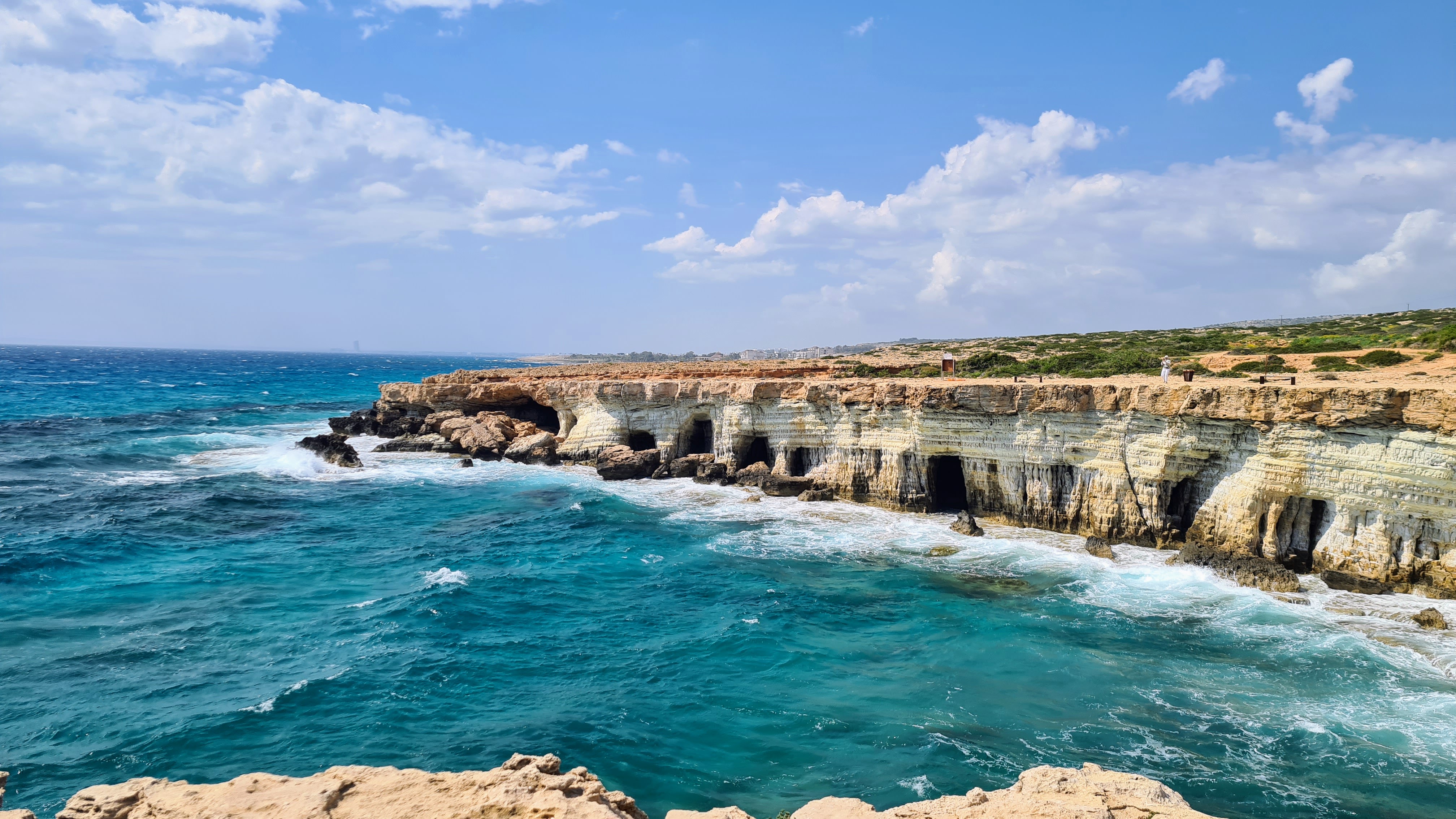 Sea caves at Aja Napa in Cyprus